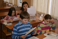 на уроке